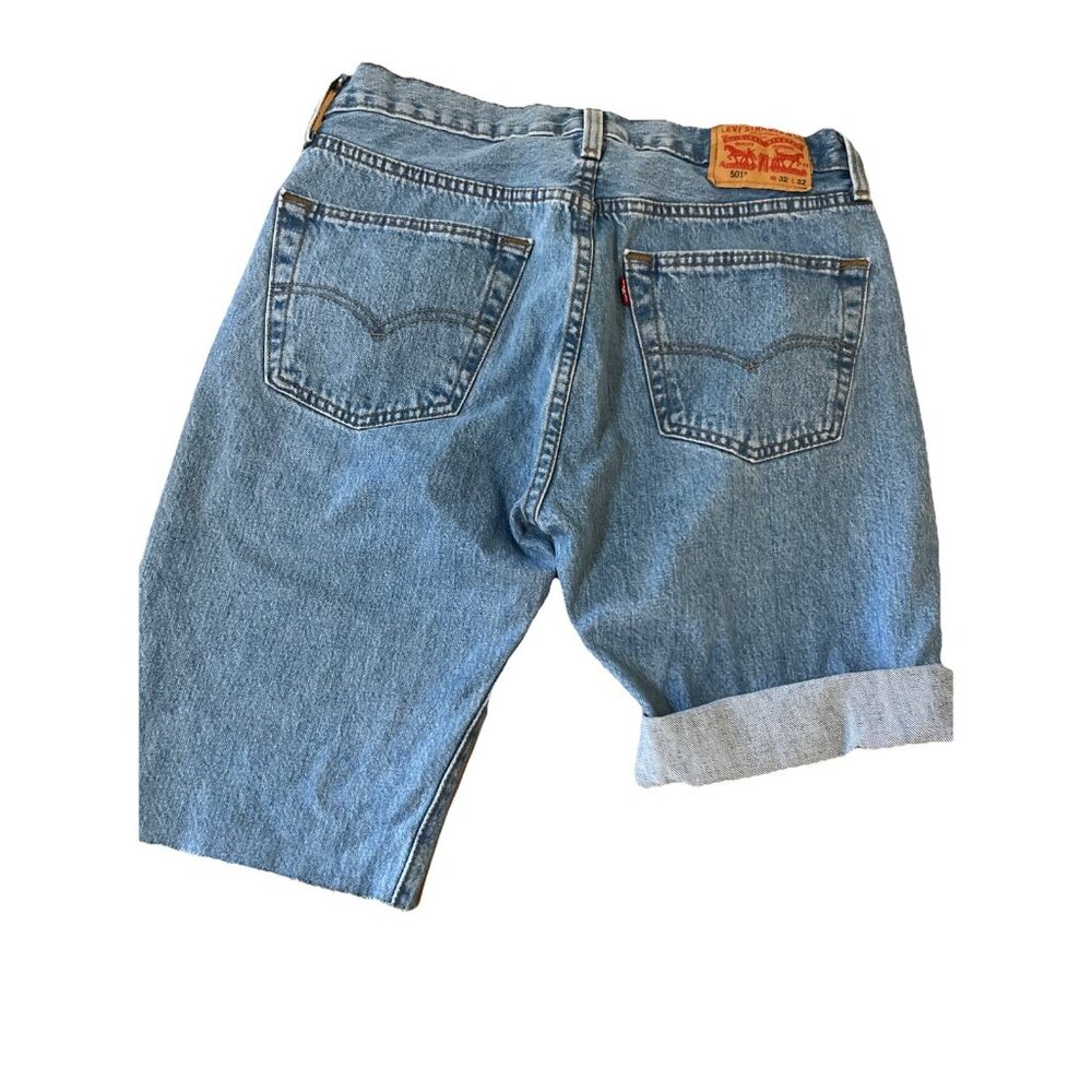 Levi's 501 Cutoff Jean Shorts Sz 32 Waist 11” inseam Cut To What Your Preference